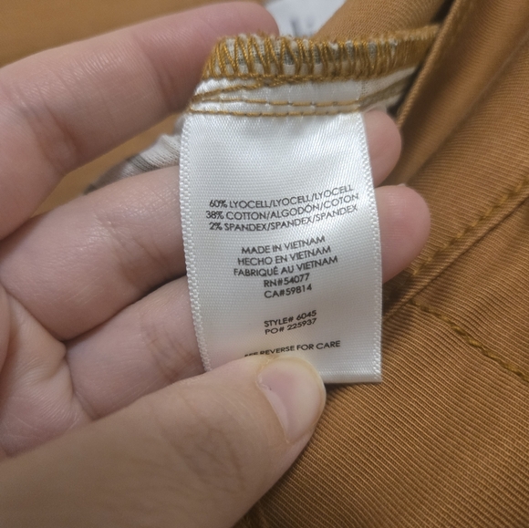 Cabi NWOT Womens Orange Paper Bag Cargo Pants Size 10 Style #604 - Picture 11 of 12